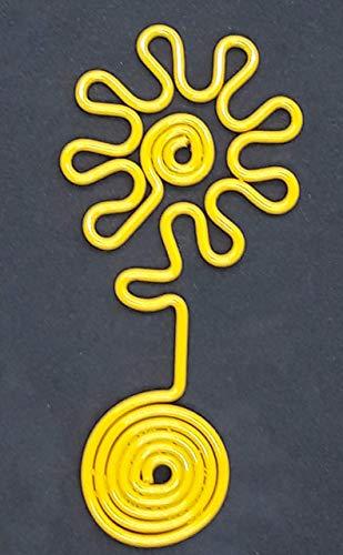 Calamita/Magnete Fiore a 8 Petali Giallo