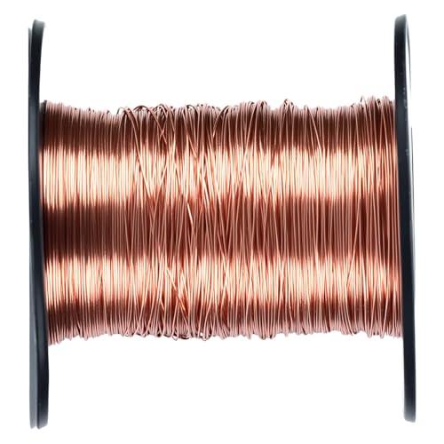QWORK® Filo di Rame puro al 99,9%, 0,3 mm x 100 m, Filo di rame T2 per trasformatori, motori fai da te, artigianato