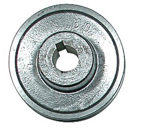 Ribimex Puleggia in Alluminio per Trasmissione di Potenza, Asse Ø19 mm, Diametro 100 mm, Leggera e Resistente, per Motori Elettrici, Compressori e Sistemi Meccanici – PRP19/100