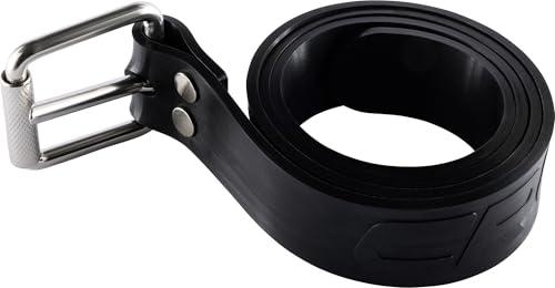 CRESSI Serpent Marseillaise Belt Black, Cintura Tipo Marsigliese in Silicone per Immersioni e Apnea Unisex Adulto, Nero, Unica