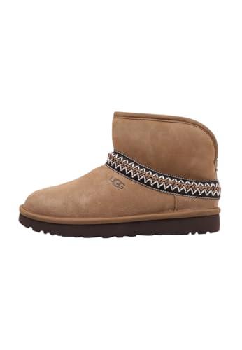 UGG Classic Mini Crescent, Stivali alla Moda Donna, Chestnut, 41 EU