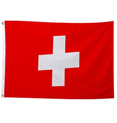 150x90cm Bandiera, Bandiera con 2 Occhielli in Metallo, Bandiera in Colori Vivaci, Bandiera Nazionale per la Decorazione di Eventi Sportivi,Feste,Sfilate