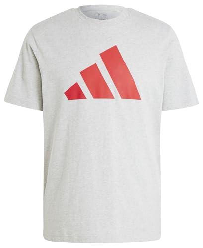 adidas Uomo PWR 3 Graphic Tee, Medium Grey Heather, S