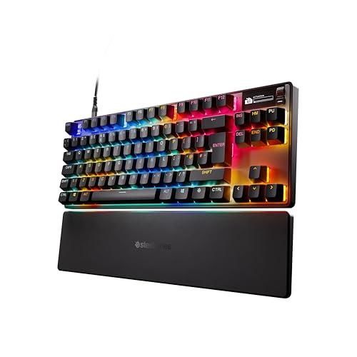SteelSeries Apex Pro TKL Gen 3 Tastiera Meccanica Gaming - HyperMagnetic OmniPoint 3.0 switch - Attuazione regolabile - Innesco rapido - Tocco rapido/SOCD - OLED - RGB - USB-C - UK QWERTY