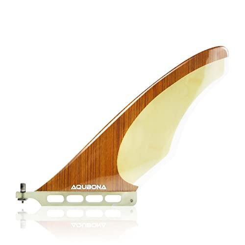 AQUBONA Tavola da Surf Longboard Fin 9 Pollici Singola Pinna (028)