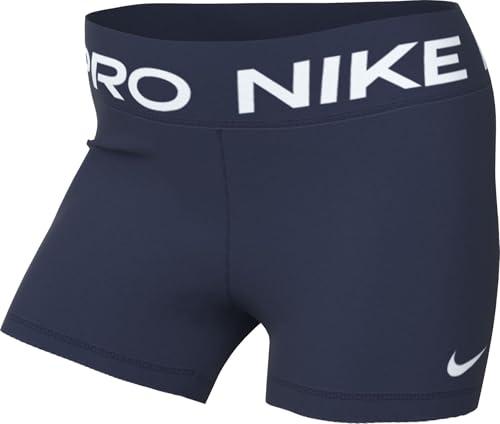 Nike Pantaloncini da Donna W NP 365 3 in Shorts, Midnight Navy/White, M