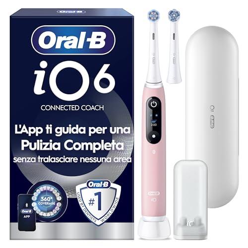 Oral-B Spazzolino Elettrico Ricaricabile iO 6N Rosa, 2 Testine Di Ricambio, 1 Custodia Da Viaggio. 1 Spazzolino