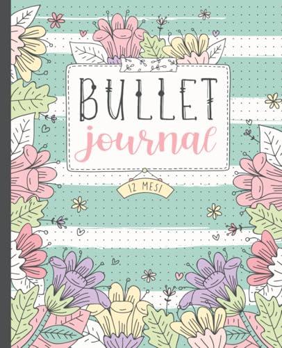 Bullet Journal Precompilato |12 Mesi | Senza Date: Quaderno Puntinato 215 Pagine