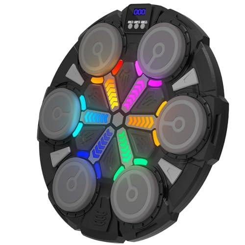 VXVMN Music Boxing Machine, Macchina da Boxe Musicale, Bluetooth LED per Bambini, Elettronica da Boxe Intelligente, a Parete con Guantoni da Boxe per Adulti e Bambini
