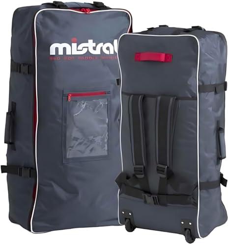 Mistral® SUP Wheelbag Zaino XXL Stand Up Paddling Gearbag Borsa sportiva con ruote, Colore: rosso, 163 Liter Fassungsvolumen, Mistral® Wheel-Travelbag Zaino con ruote XXL