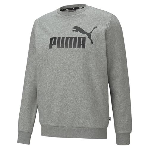 PUMA Ess No. 1 Logo Crew TR, Felpe dell'equipaggio Uomo, Medium Gray Heather,