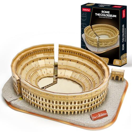 CubicFun Puzzle 3D Colosseo - Modellismo Architettonico per l'Italia Colosseo Romano - Puzzle 3D Regalo per Bambini 8+,131 Pezzi