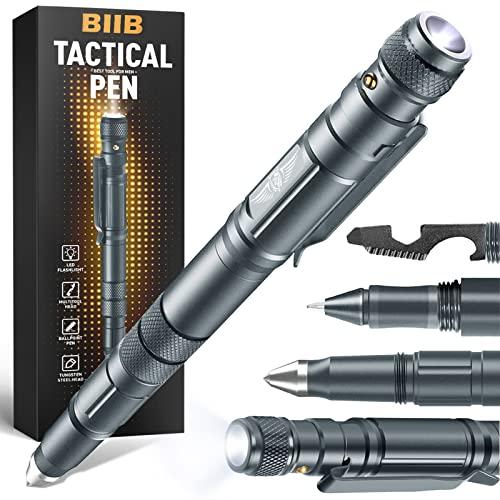 BIIB Regalo Uomo, Multiuso Penna con Torcia, Festa del Papa Idee Regalo, Regali per la Festa del Papà Regalo Uomo Compleanno Anniversario per Lui, Campeggio Accessori Gadget Utili, Regalo Uomo Natale