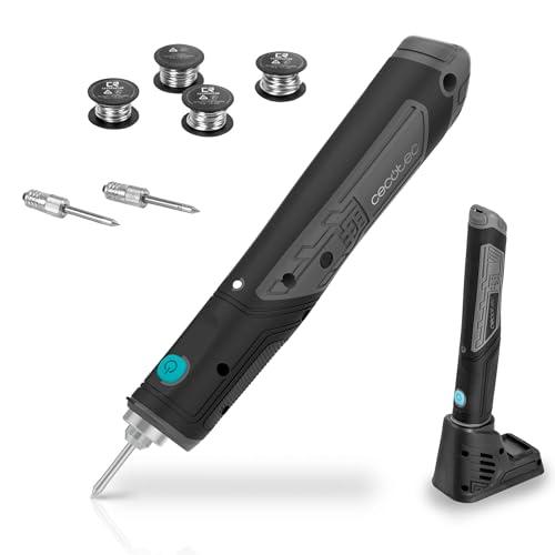Cecotec Saldatore Senza Fili CecoRaptor Perfect Solder 360 Advance. 4 V e 1500 mAh, 8 W, Temperatura di 450ºC, Multicolore, Riscaldamento 20