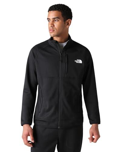The North Face Canyonlands Full-Zip Fleece Jacket da Uomo - Giacca in Felpa per Escursioni e Attività all'Aperto - Pile di Peso Medio con Tasche con Zip di Sicurezza - TNF Black, L