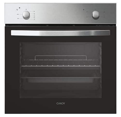 Candy FCS 100 X/E Forno Elettrico da Incasso, Statico, Capacità 70 Litri, Funzione Grill, 4 Programmi, 56.8x59.5x59.5 cm, Inox, Classe A