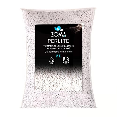 ZOMA - Perlite per Piante in Vaso Leggera e Porosa, Perlite Giardinaggio ideale per Terricci, per Piante, Ortaggi e Spezie (2L)