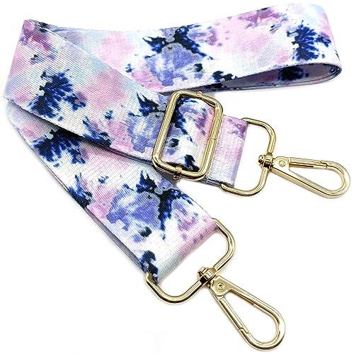Keriocusi Tracolla per Borse Donna Colorato Cinghia della Borsa Larga, Tracolla Regolabile con Gold Moschettone, Durevole per Crossbody Borsa, Borsetta, Chitarra DIY Spalla Accessori per Ragazze, 601
