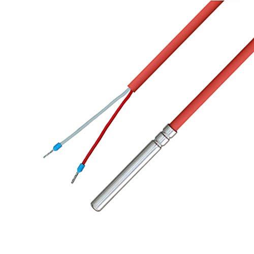 iOVEO 036HS05205 - NTC 10KOHM - Sonda di temperatura / sesnore solare con cavo in silicone fino a 200°C, NTC 10K, 5 metri