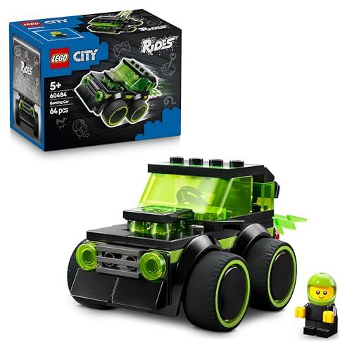 LEGO City Veicoli – Auto da Corsa da Gioco - Mini Macchina Giocattolo con Minifigure Junior del Pilota- Regalini Fine Festa di Compleanno - Regalo da Gamer da Collezione per Bambini da 5 Anni - 60484