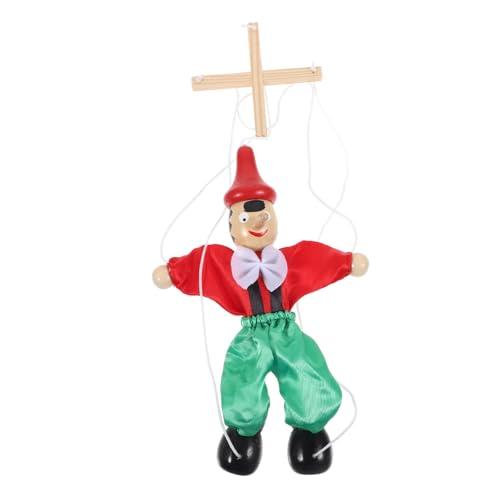 TOYANDONA Marionetta a Filo in Legno 9.4 Pollici Giocattolo Interattivo per Bambini Burattino per Spettacoli Teatrali E Collezione Artistica