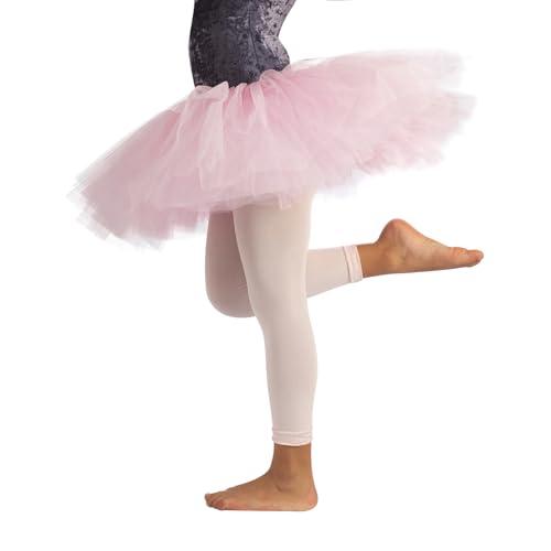 CALZITALY Pack 1 o 2 Paia - Leggings Danza Bimba, Pantacollant Danza Classica, Leggings Ballet, Collant Senza Piede, Nero, Rosa, 4-6, 8-10, 12-14 Anni, 60 den, Made in Italy (4-6 Anni, Rosa)