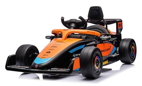 Macchina Elettrica per Bambini McLaren F1 da corsa 12v Full Optional con Sedile in Pelle - Auto Elettrica Formula 1 per Bambini con Telecomando