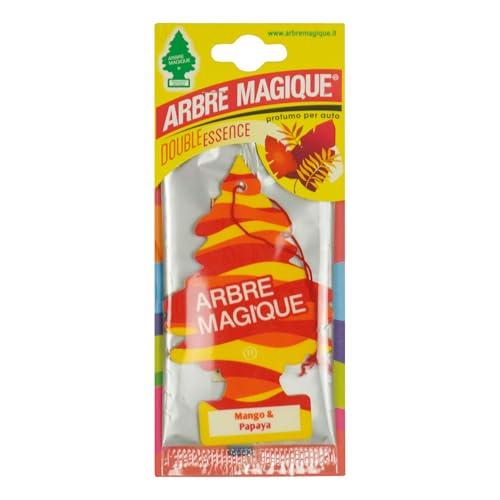 Arbre Magique Mono, Profumatore Auto, Fragranza Mango e Papaya, Profumazione Fresca e Fiorita, Durata fino a 7 Settimane, Made in Italy, Confezione da 1 Pezzo