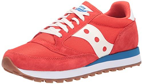 Saucony Sneaker Uomo Jazz 81, Rosso/bianco, 13 Women/11.5 Men