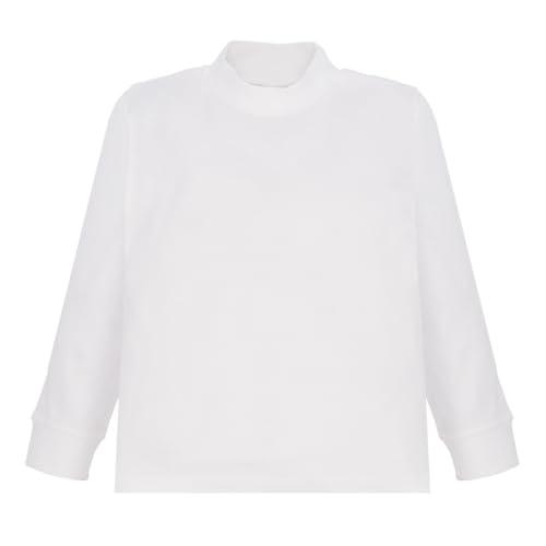 Ellepi 1 Pezzo Maglia Lupetto Bambino Bambina Manica Lunga CE7596 Caldo Cotone. Bianco 10 Anni