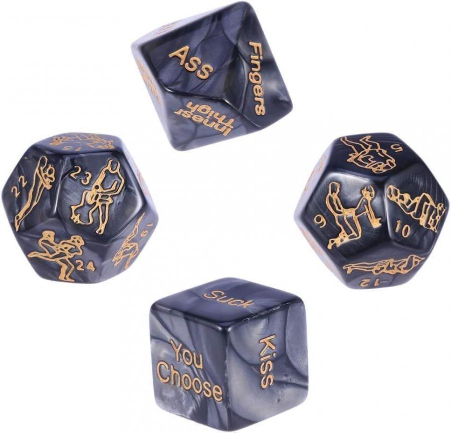 Dadi Gioco di Coppia - Gioco di Coppia da Camera, Regalo Romantico per San Valentino, Luna di Miele e Feste di Addio al Celibato