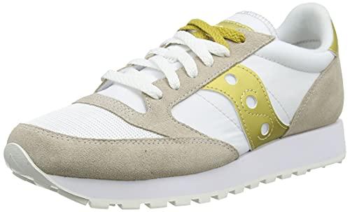 Saucony Jazz Original Vintage, Sneaker Donna, Bianco Oro, 37 EU