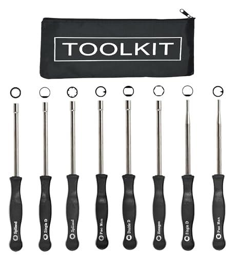 Hippotech 8 pezzi Kit di strumenti di regolazione del carburatore per carburatore a 2 cicli Set di strumenti di regolazione del carburatore Strumento di regolazione del carburatore