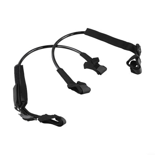 Yhenlovtt Set di 2 corde resistenti regolabili per windsurf, attrezzature per sport acquatici, windsurf, trapezio, 55,9-71,1 cm