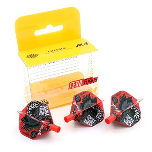 CUESOUL TERO AK4 Dart Voli Forma Standard con Motivo Accattivante, Set di 3 Pezzi