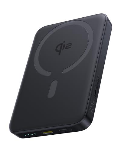 Baseus EnerFill Qi2 Certificato MagSafe Power Bank 10000mAh, PD 22,5W USB-C Uscita, 15W Wireless Magnetico PowerBank, Mini Batteria Magsafe per iPhone 17/16/15/14/13/12 Plus, Pro, Pro Max, Nero