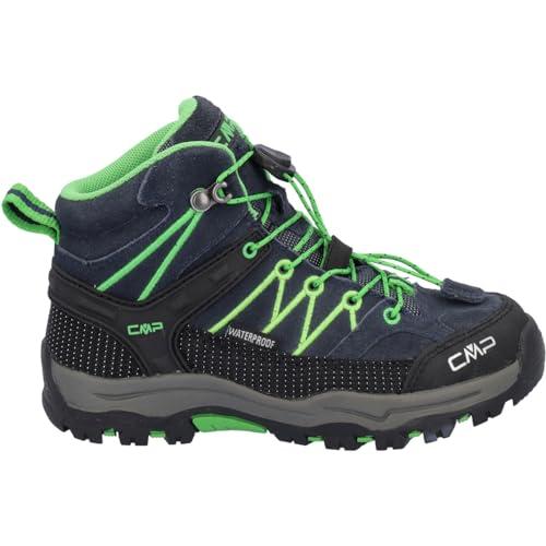 CMP Kids Rigel Mid Trekking Shoes Wp, Scarpe da trekking Unisex - Bambini e ragazzi, B Blue Gecko 51AK, 37 EU