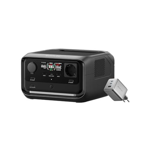 EcoFlow Centrale elettrica portatile RIVER 3 Plus &100W Caricabatterie, batteria LFP 286Wh, uscita 1200W|Autonomia 16 ore per apparecchi <100 W|espandibile a 858 Wh| UPS <10 ms per campeggio e camper