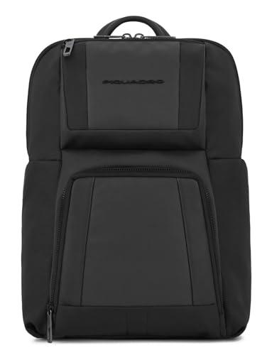 PIQUADRO, Computer and iPad© backpack with pockets for Air, NERO