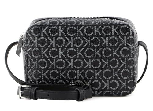 Calvin Klein Borsa a Tracolla Donna Ck Must Camera Bag Mono Piccola, Nero (Black Mono), Taglia Unica