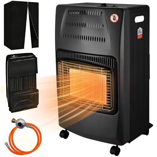 Stufa a Gas Portatile 4200 W – Riscaldatore a Gas con 3 Livelli di Potenza, Sistema di Sicurezza ODS e Spegnimento Automatico Antiribaltamento, Ideale per Casa, Garage e Campeggio
