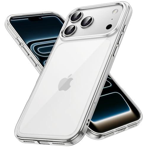 JETech Cover per iPhone 17 Pro Max 6,9 Pollici, Anti Ingiallimento Antiurto Cellulare Paraurti Custodia, Anti-Graffio Retro Trasparente (Trasparente)