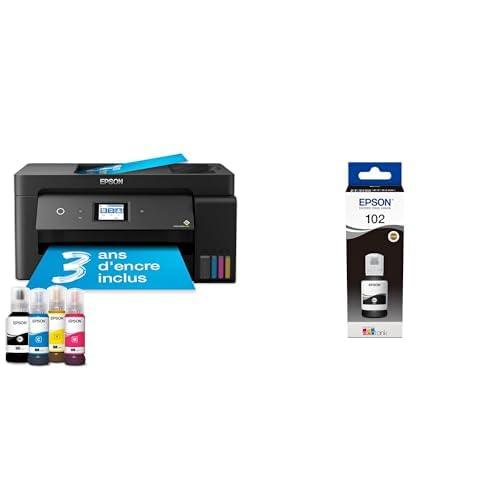 Epson MF Inchiostro ECOTANK ET-15000 & C13T03R140 Serie 102 EcoTank, 127 ml, Nero