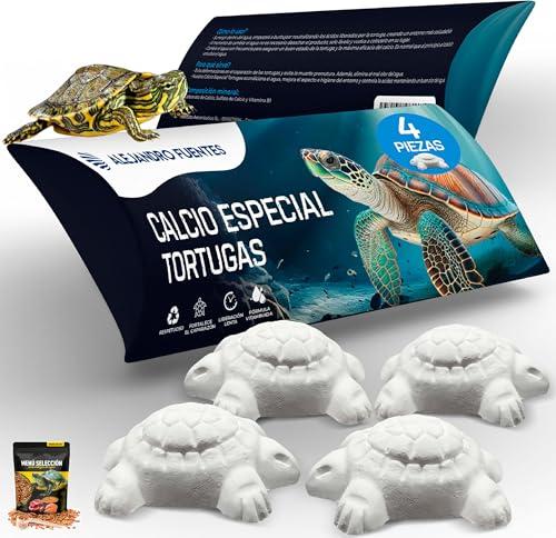 AF® - 4 Calcio per Tartarughe di Terra, 4 Pack Osso di Seppia per Tartarughe | Rilascia il Reptile calcium Lentamente, Evita il Cattivo Odore, Calcio Rettili, ossi di seppia per tartarughe