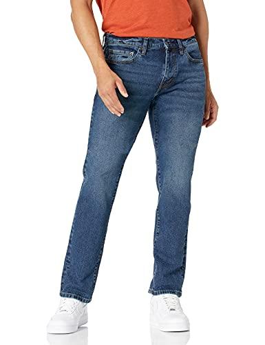 Amazon Essentials Jeans Slim Fit - colori fuori produzione Uomo, Delavé Vintage, 36W / 29L