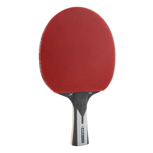 Joola 54206 Carbon X Pro - Racchetta da tennis da tavolo approvata dalla ITTF per giocatori professionisti, 7 stelle, spessore spugna 2 mm, nero e grigio