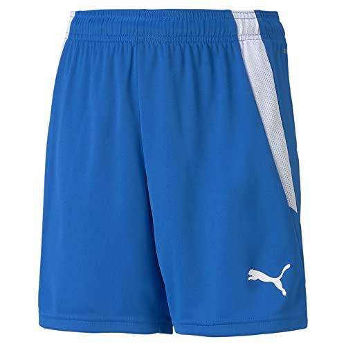 PUMA teamLIGA Shorts Jr, Pantaloncini Unisex Bambini, blu (Electric Blue Lemonade/Puma White), 152