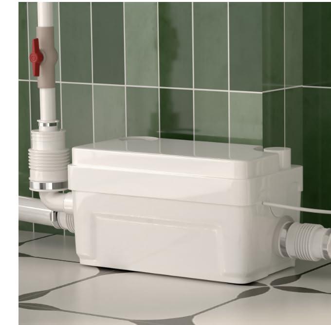 Pompa tritatutto da 400W per acque reflue sotto il lavandino, con 3 ingressi d'acqua per cantina, lavandino della cucina, doccia, vasca da bagno, lavanderia, smaltimento acque reflue automatico ed