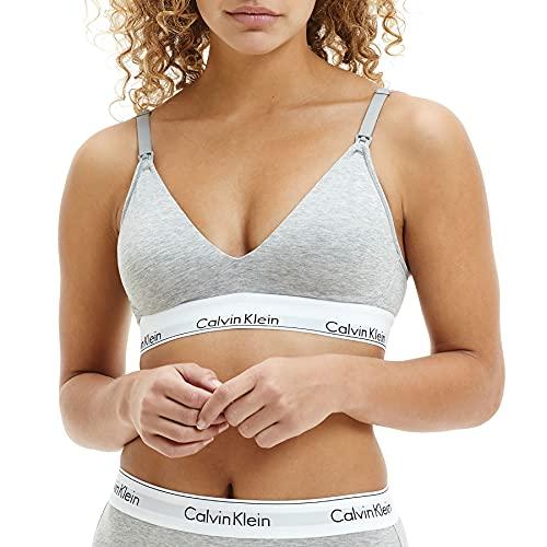 Calvin Klein Reggiseno Allattamento Donna Maternity Bra Senza Ferretto, Multicolore (Grey Heather), L