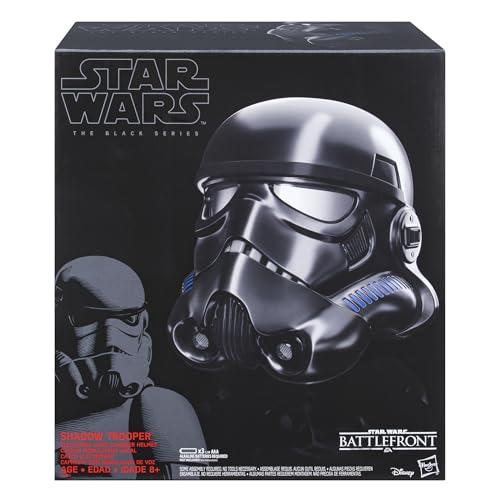 Star Wars Hasbro The Black Series, Casco elettronico Premium di Uno Shadow Trooper, Ispirato alla Serie di Videogiochi Battlefront, Articolo per Roleplay per Adulti